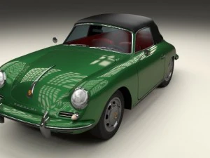 porsche 356 cabriolet 3D Model