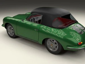 porsche 356 cabriolet 3D Model