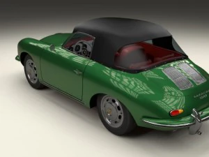 porsche 356 cabriolet 3D Model