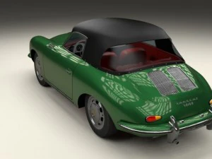porsche 356 cabriolet 3D Model