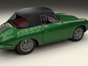 porsche 356 cabriolet Modello 3D