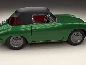 porsche 356 cabriolet Modello 3D
