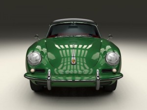 porsche 356 cabriolet Modello 3D