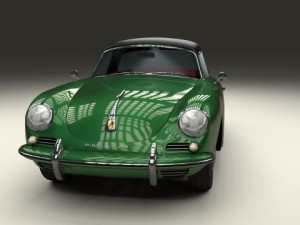porsche 356 cabriolet Modello 3D