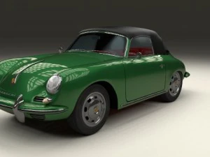 porsche 356 cabriolet 3D Model