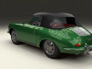 porsche 356 cabriolet 3D Model