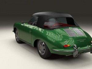 porsche 356 cabriolet Modello 3D