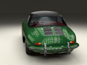 porsche 356 cabriolet Modello 3D