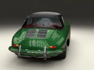 porsche 356 cabriolet 3D Model