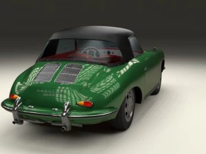 porsche 356 cabriolet 3D Model