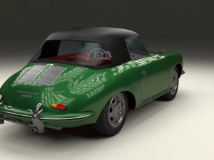 porsche 356 cabriolet 3D Model