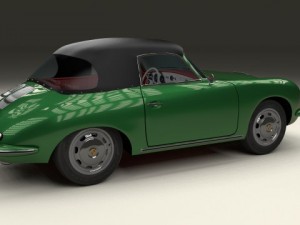 porsche 356 cabriolet Modello 3D