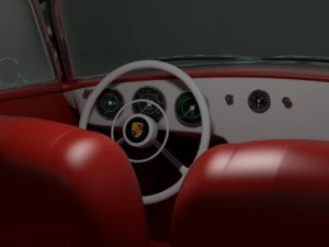 porsche 356 cabriolet 3D Model