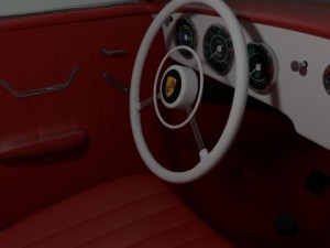porsche 356 cabriolet Modello 3D
