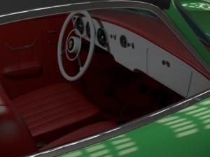 porsche 356 cabriolet Modello 3D