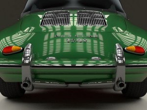 porsche 356 cabriolet Modello 3D