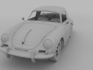 porsche 356 cabriolet 3D Model
