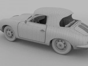 porsche 356 cabriolet 3D Model