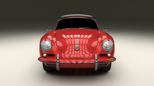 porsche 356 cabrio Modelo 3D .c4d .max .obj .3ds .fbx .stl .blend 