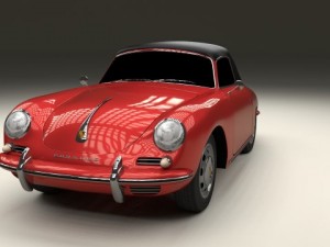 porsche 356 cabrio Modelo 3D