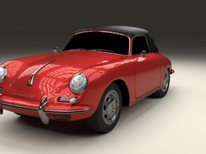 porsche 356 cabrio Modelo 3D