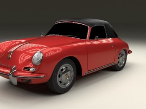 porsche 356 cabrio Modelo 3D