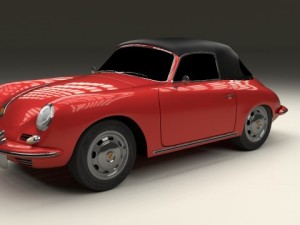 porsche 356 cabrio Modelo 3D