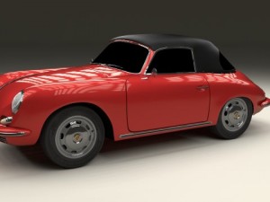 porsche 356 cabrio Modelo 3D