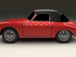 porsche 356 cabrio Modelo 3D