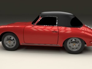 porsche 356 cabrio Modelo 3D