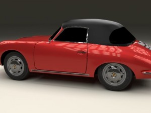 porsche 356 cabrio Modelo 3D