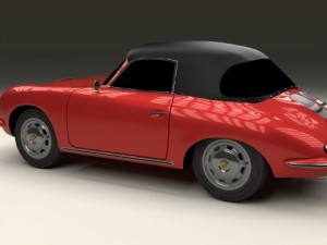porsche 356 cabrio Modelo 3D