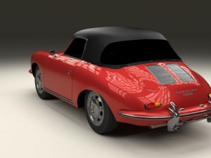 porsche 356 cabrio Modelo 3D