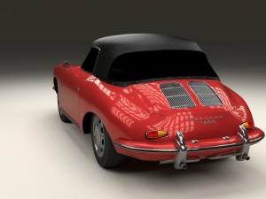 porsche 356 cabrio Modelo 3D