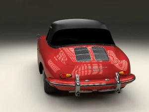 porsche 356 cabrio 3D Model