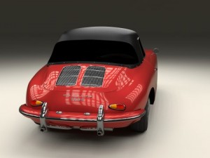 porsche 356 cabrio Modelo 3D