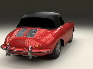 porsche 356 cabrio 3D Model