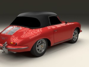 porsche 356 cabrio Modelo 3D