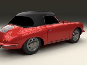 porsche 356 cabrio Modelo 3D