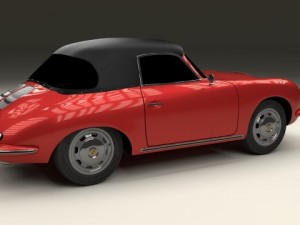 porsche 356 cabrio Modelo 3D