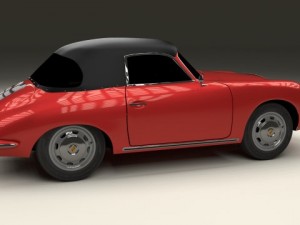 porsche 356 cabrio Modelo 3D
