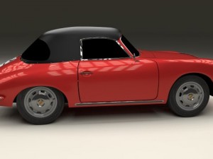 porsche 356 cabrio Modelo 3D