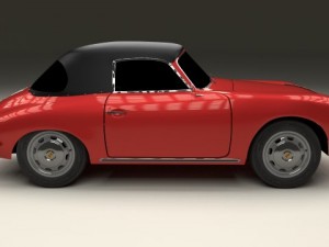 porsche 356 cabrio Modelo 3D