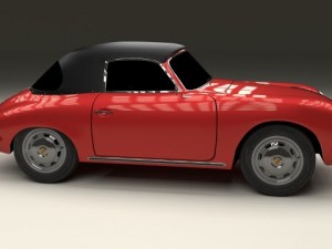 porsche 356 cabrio Modelo 3D