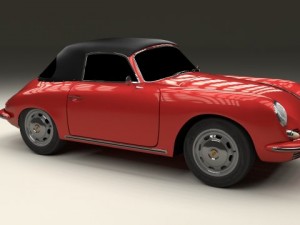 porsche 356 cabrio Modelo 3D