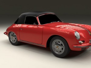 porsche 356 cabrio Modelo 3D