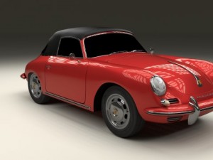porsche 356 cabrio Modelo 3D