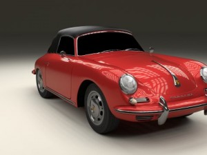 porsche 356 cabrio Modelo 3D