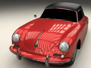 porsche 356 cabrio 3D Model