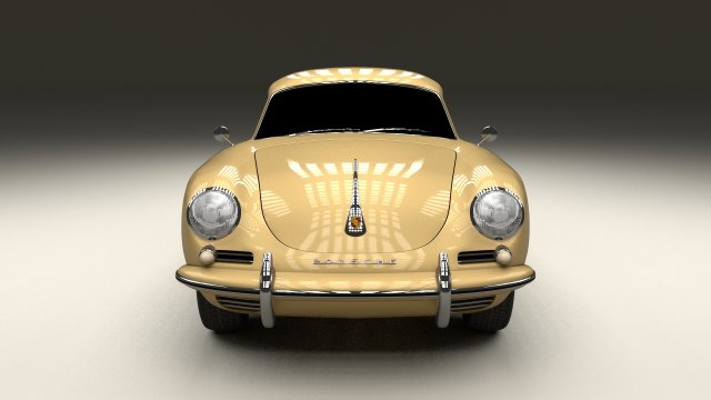 porsche 356 coupe 3D Model .c4d .max .obj .3ds .fbx .stl .blend 
